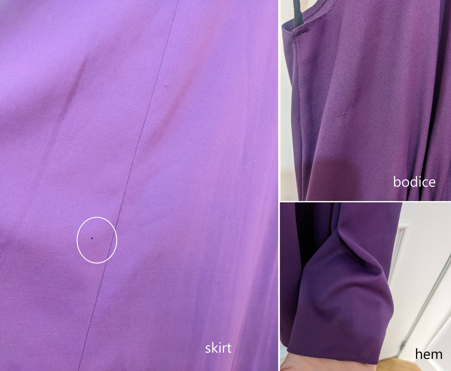 Vintage 1970s purple halter dress