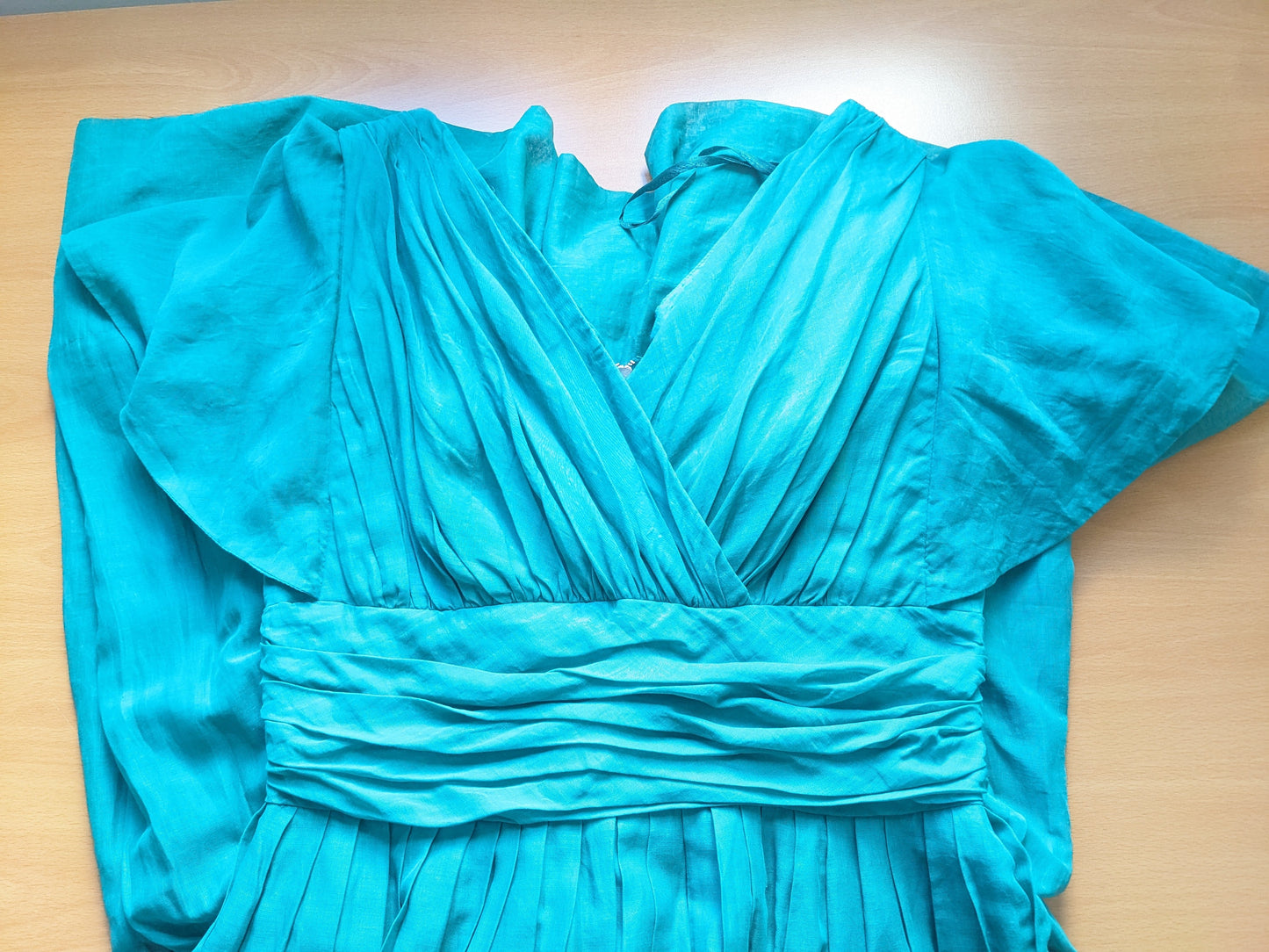 Vintage 1950s-60s green cotton dress