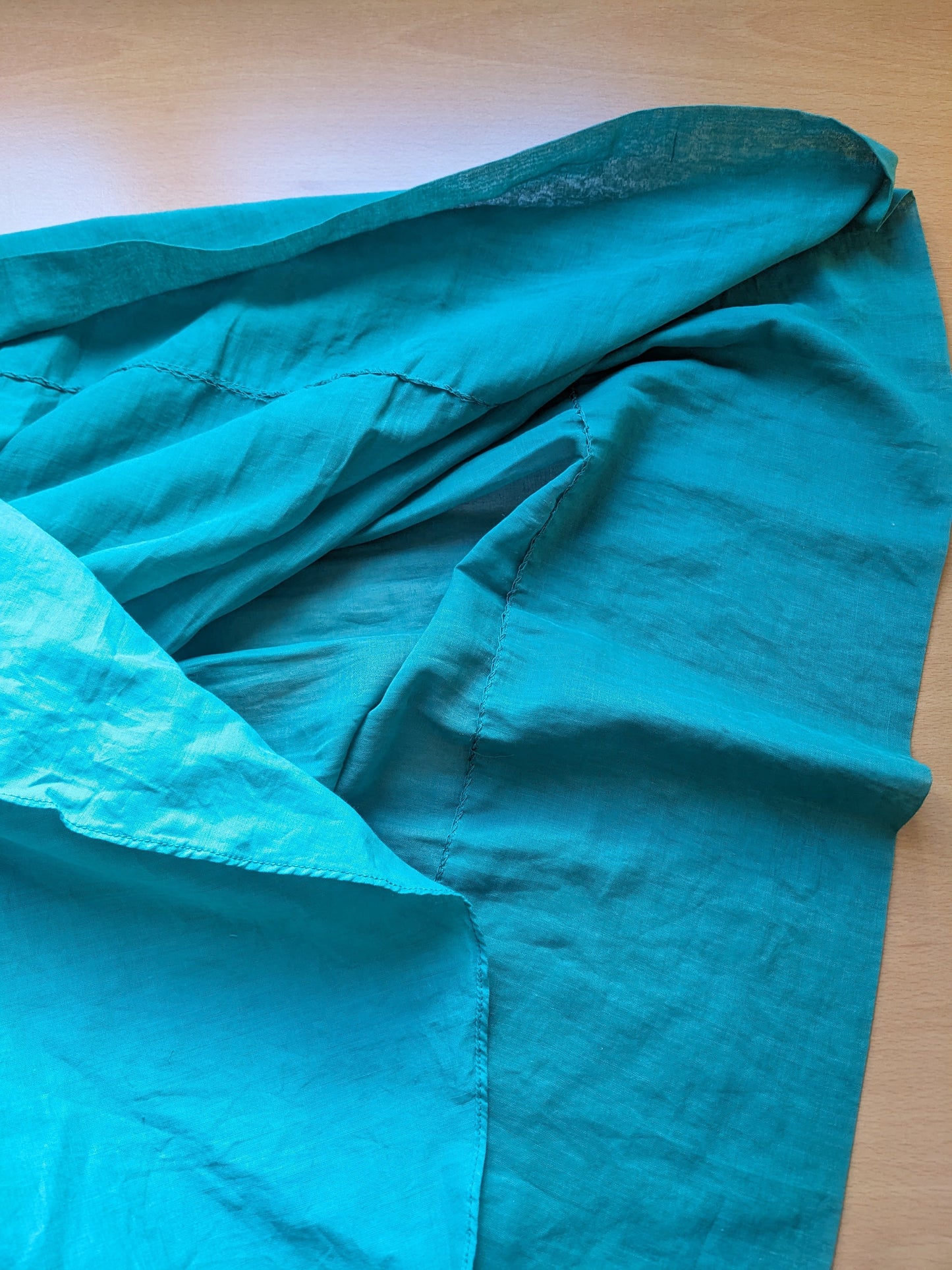Vintage 1950s-60s green cotton dress