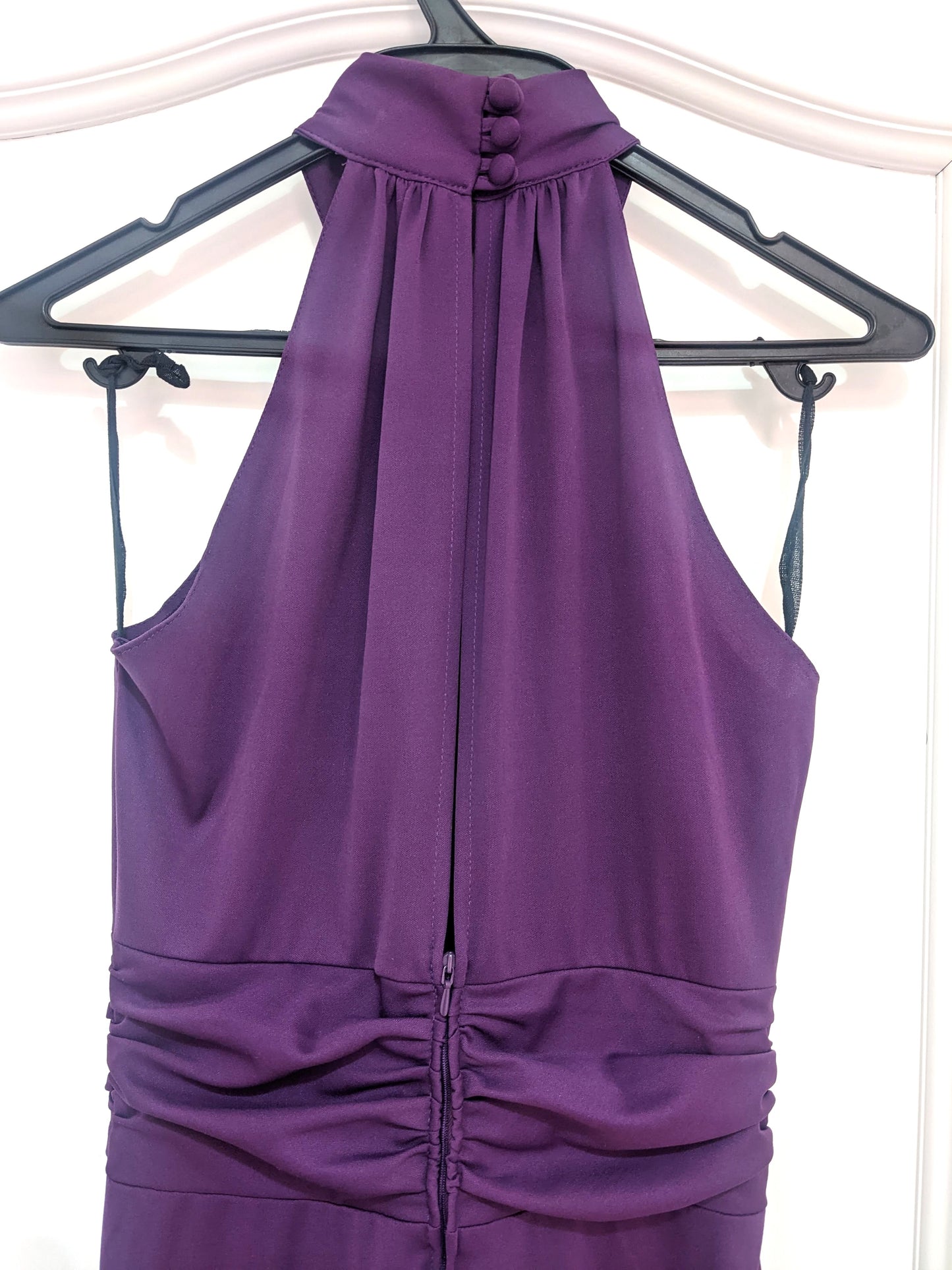 Vintage 1970s purple halter dress