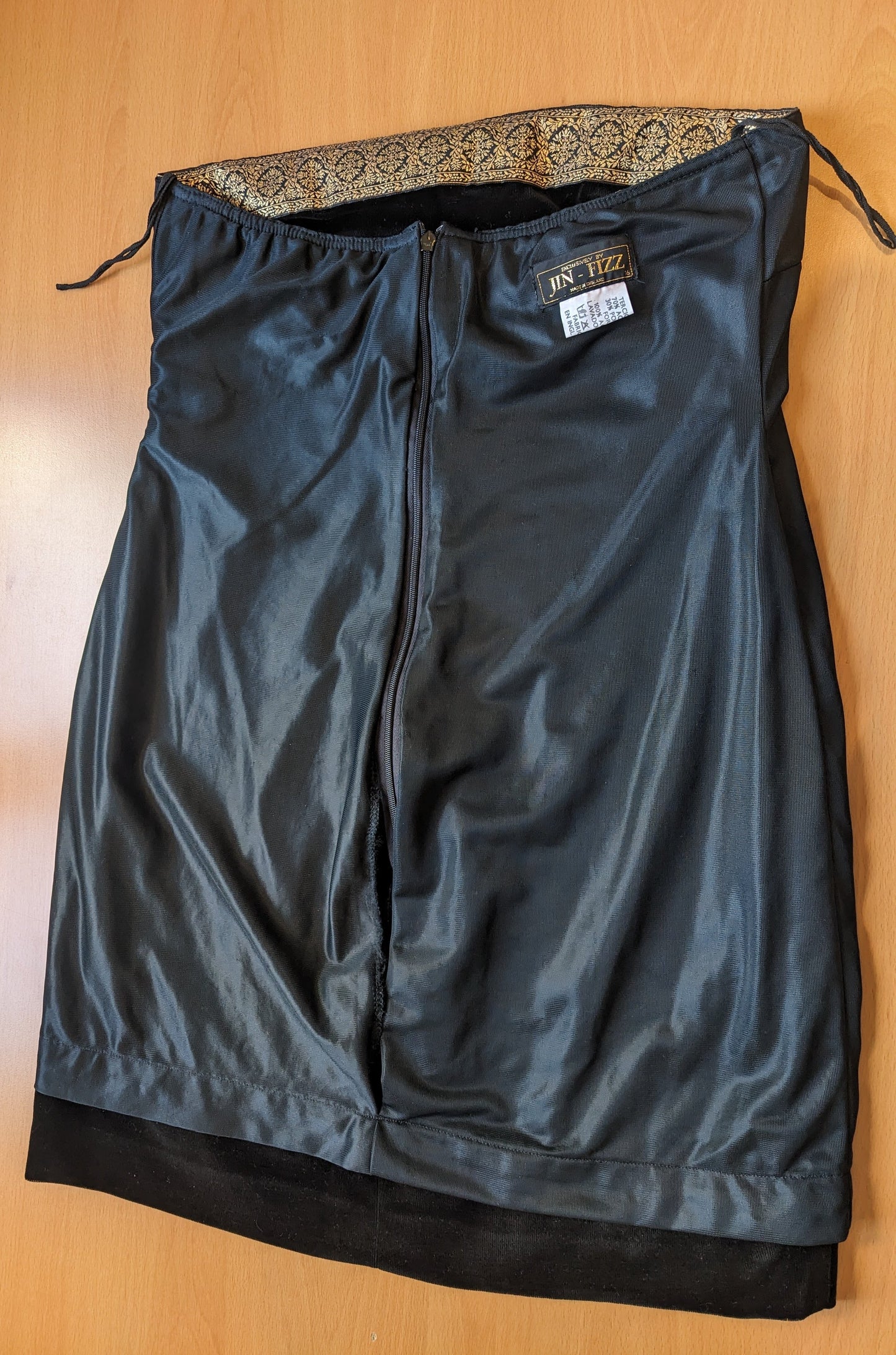 Vintage 1980s black velvet mini dress