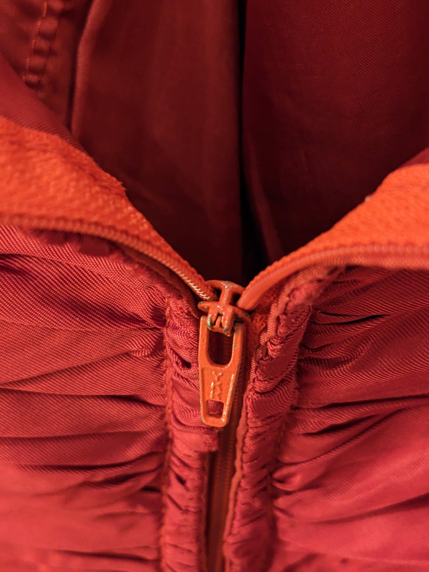 Vintage 1980s crimson red moiré dress