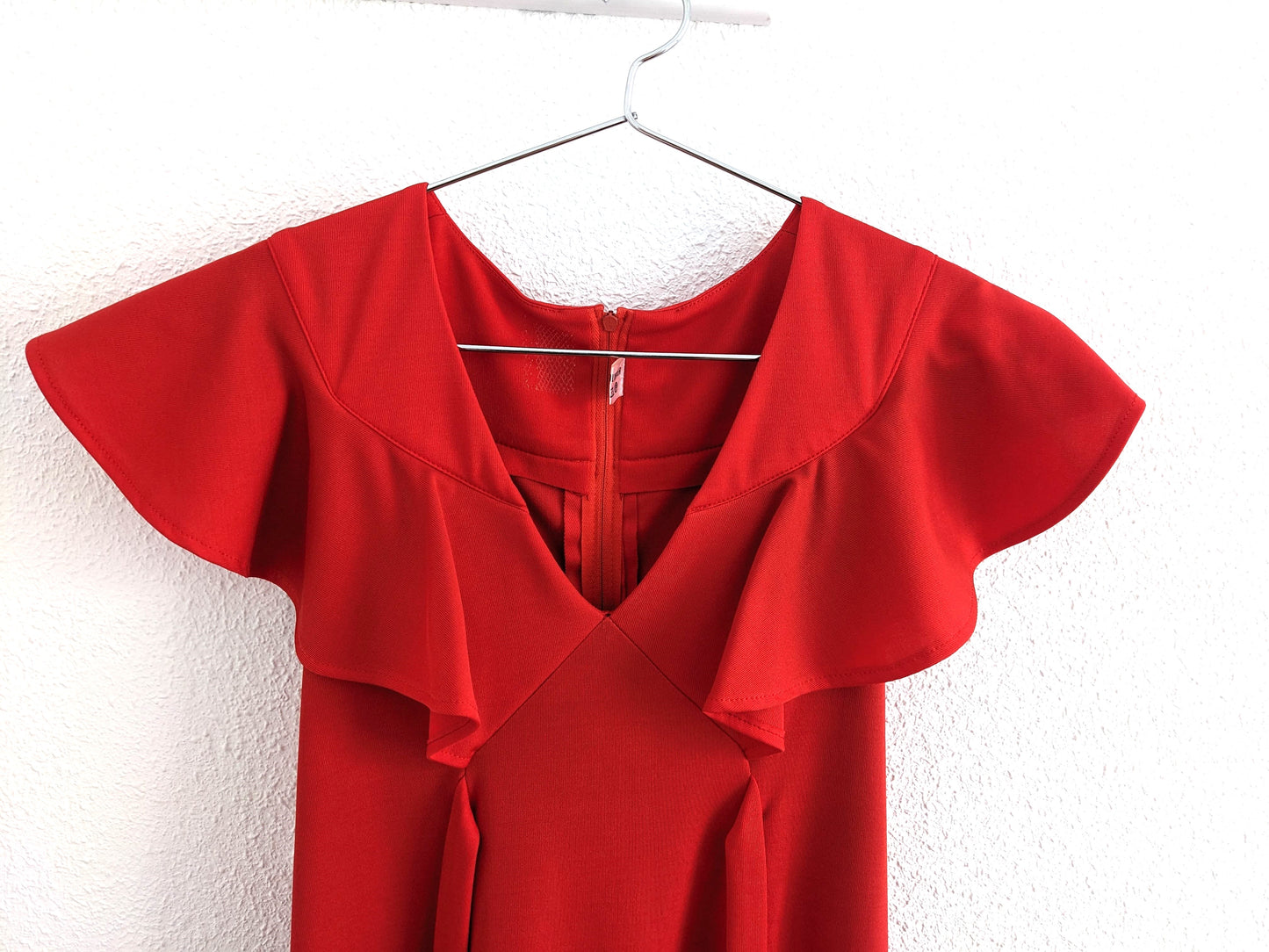 Vintage 1970s red maxi dress