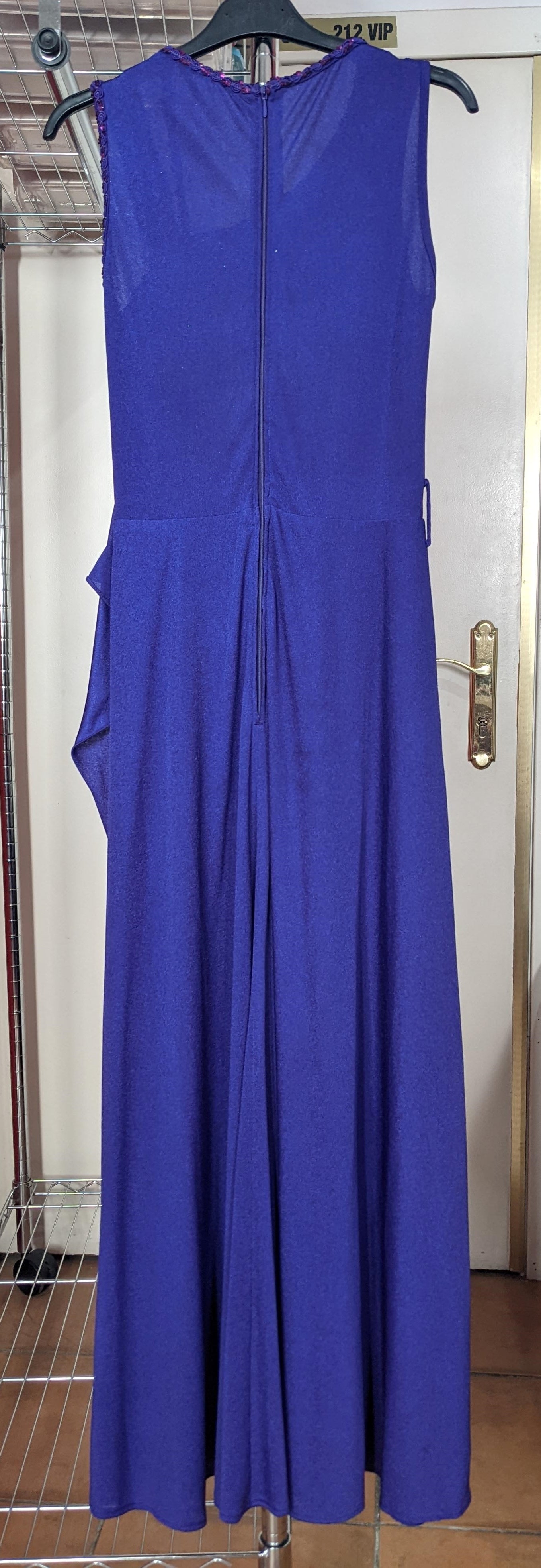 Vintage 1970s purple maxi dress
