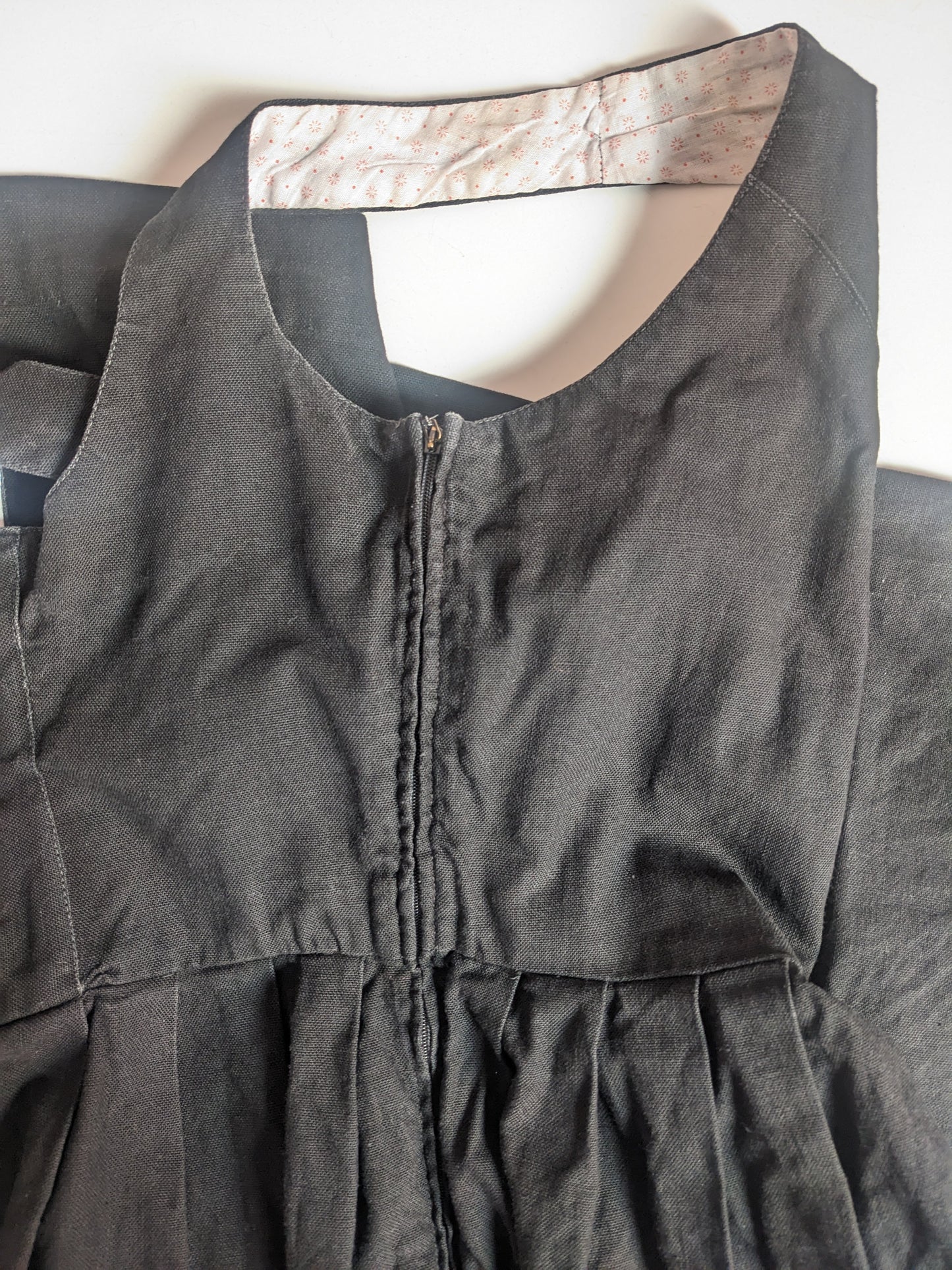 Vintage 1960s-70s black & red dirndl