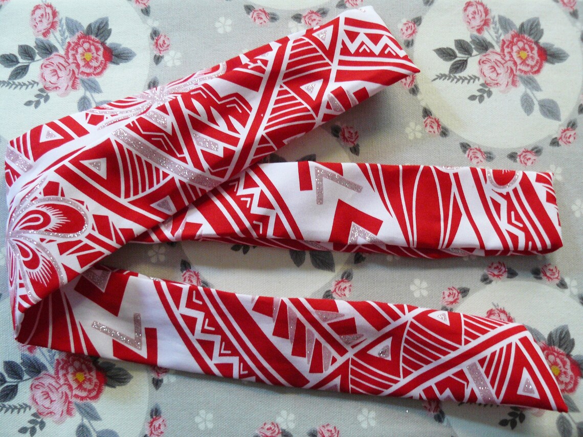 Vintage red & white Hawaiian dress